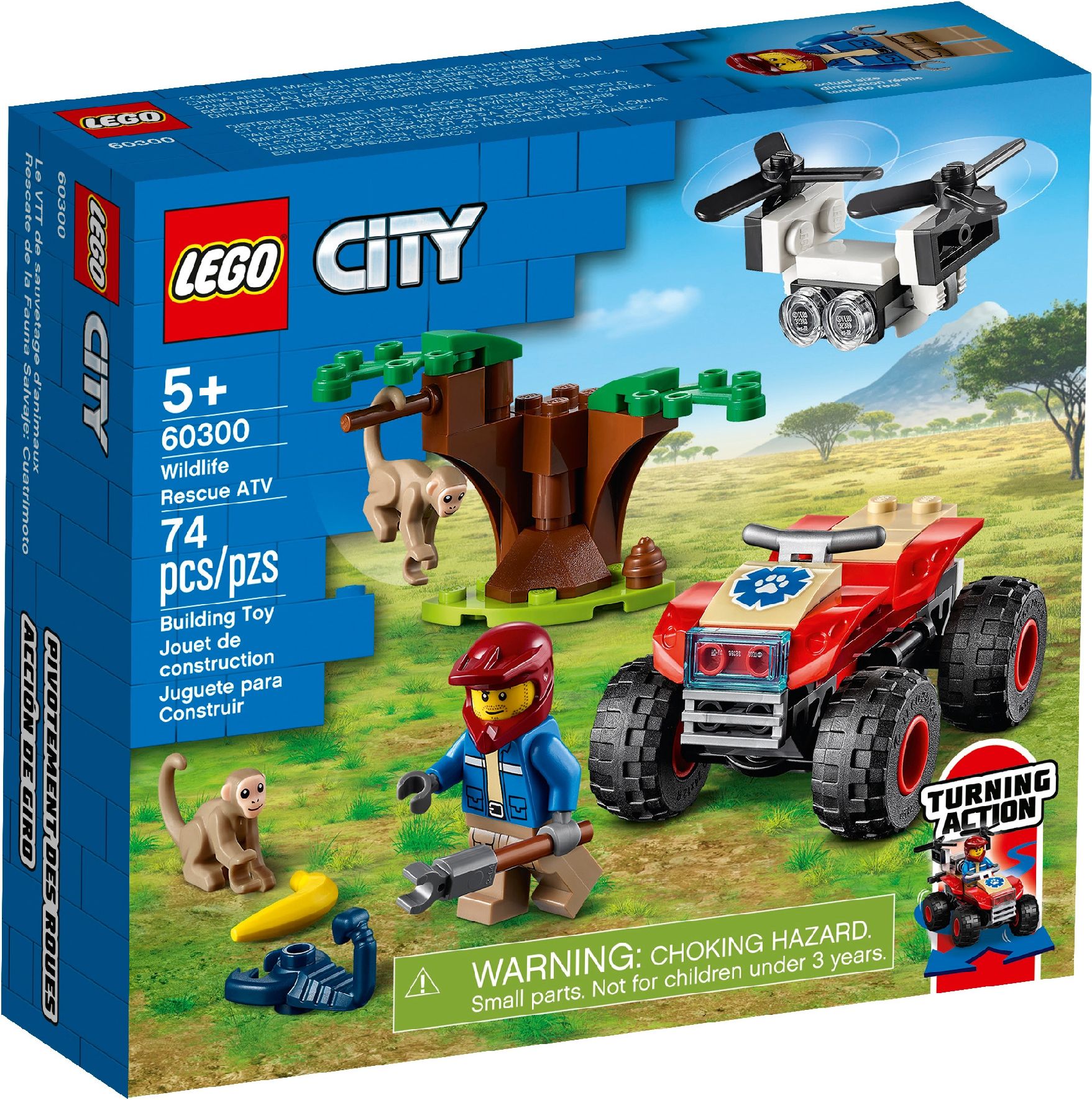 LEGO Záchranářská čtyřkolka do divočiny 60300 - obrázek 1