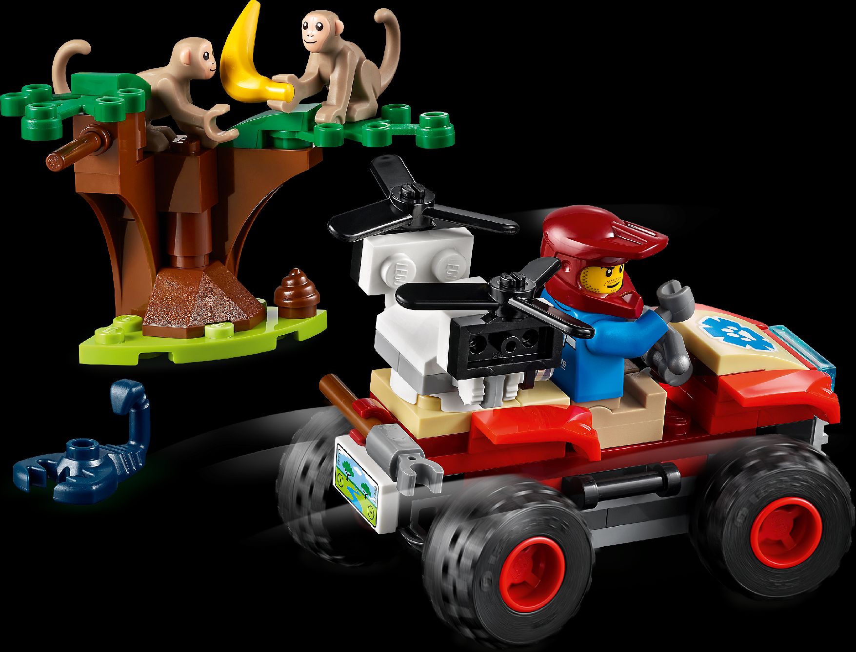 LEGO Záchranářská čtyřkolka do divočiny 60300 - obrázek 3