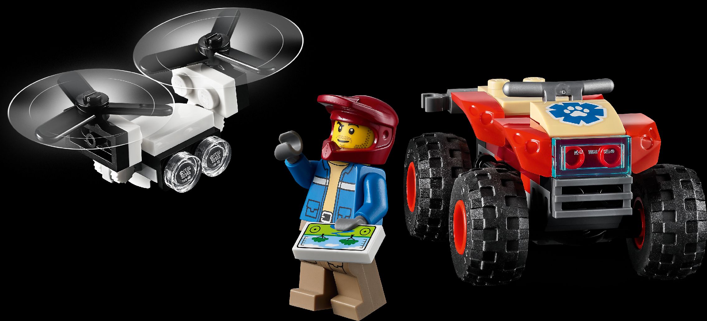 LEGO Záchranářská čtyřkolka do divočiny 60300 - obrázek 4