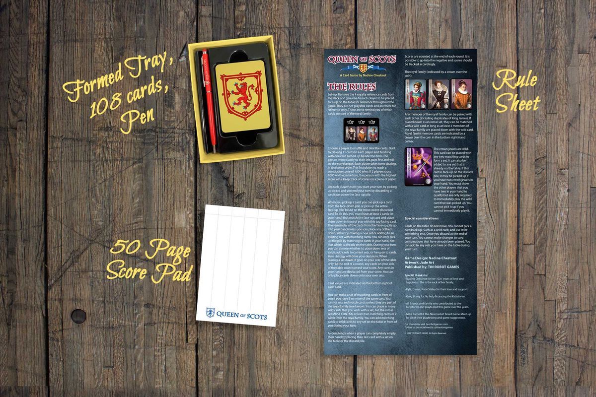 Tin Robot Games Queen of Scots: The Card Game - obrázek 4