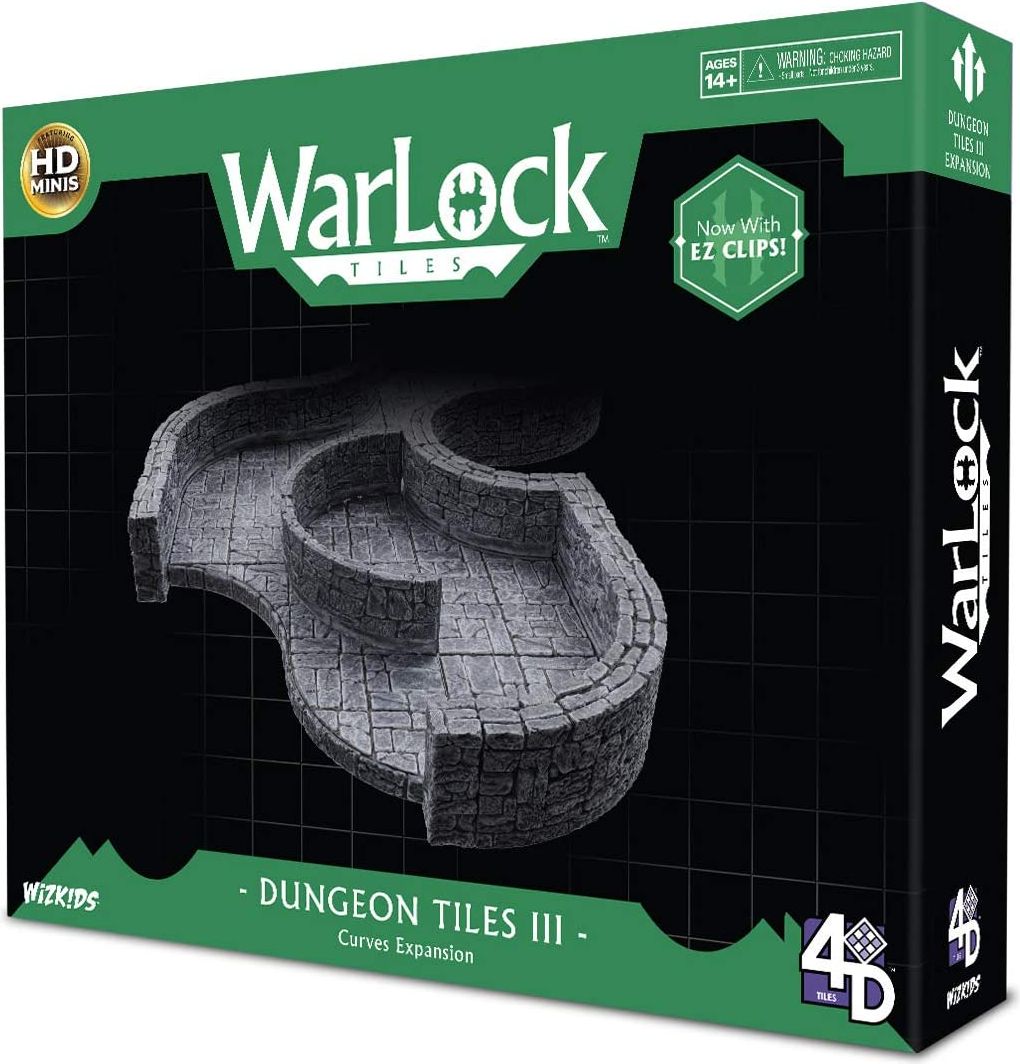 WizKids WarLock Tiles: Dungeon Tile III - Curves - obrázek 1
