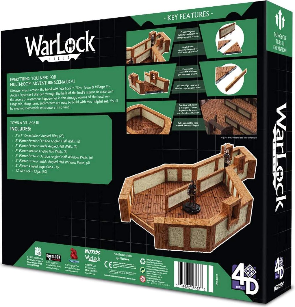 WizKids WarLock Tiles: Town & Village III - Angles - obrázek 2