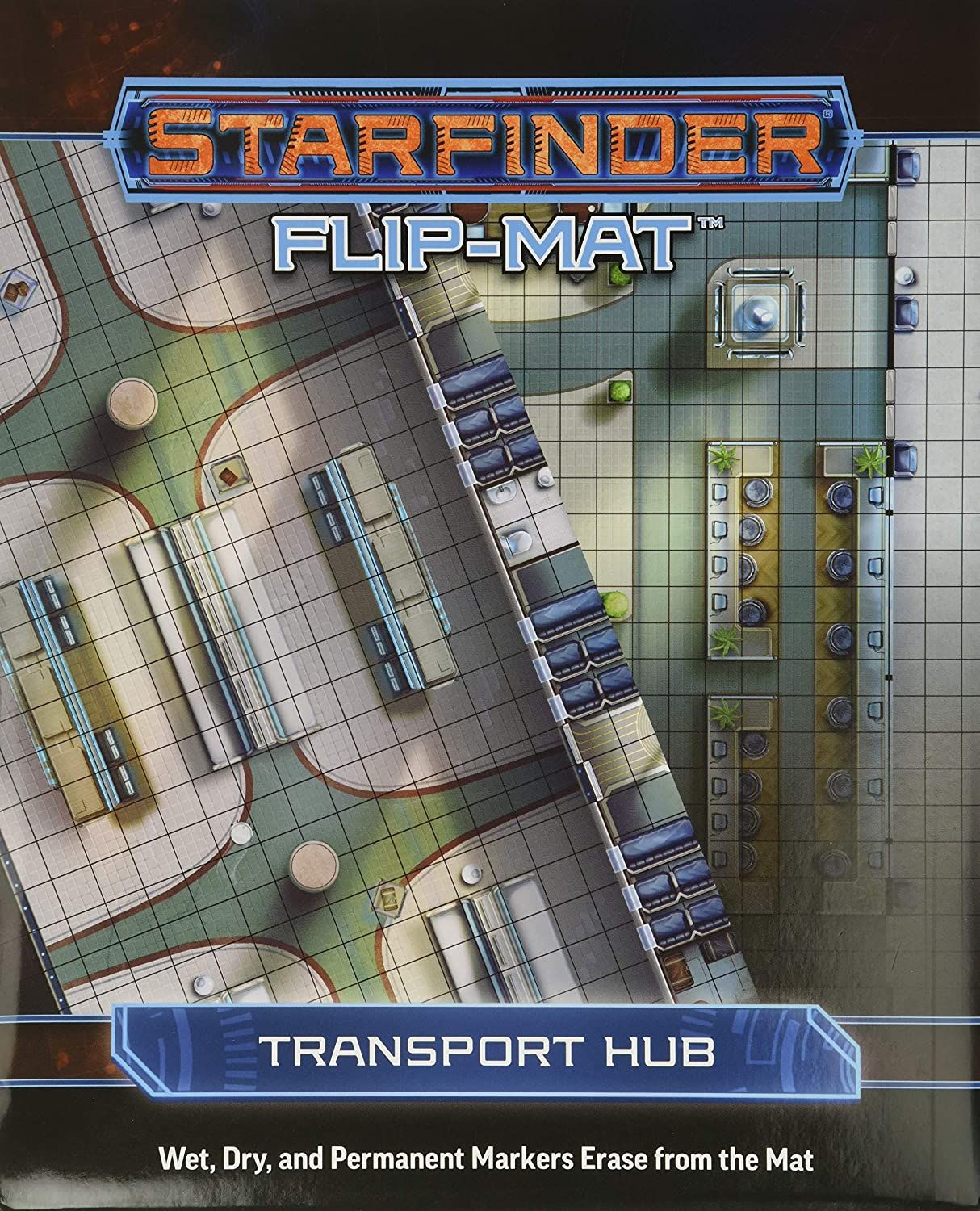 Paizo Publishing Starfinder Flip-Mat: Transport Hub - obrázek 1