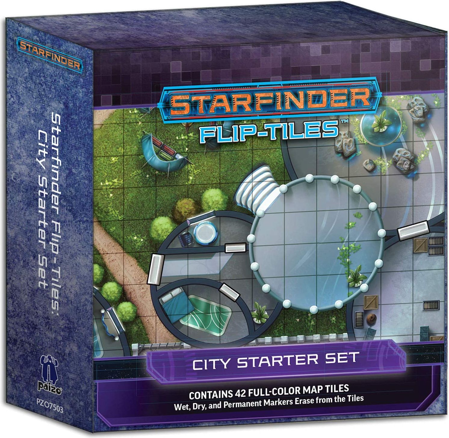 Paizo Publishing Starfinder Flip-Tiles: City Starter Set - obrázek 1