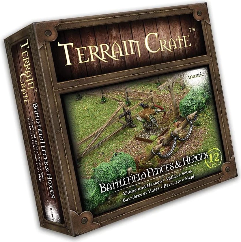 Mantic Games Terrain Crate: Battlefield Fences & Hedges - obrázek 1