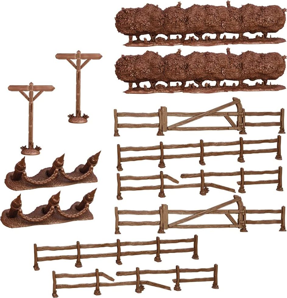 Mantic Games Terrain Crate: Battlefield Fences & Hedges - obrázek 2