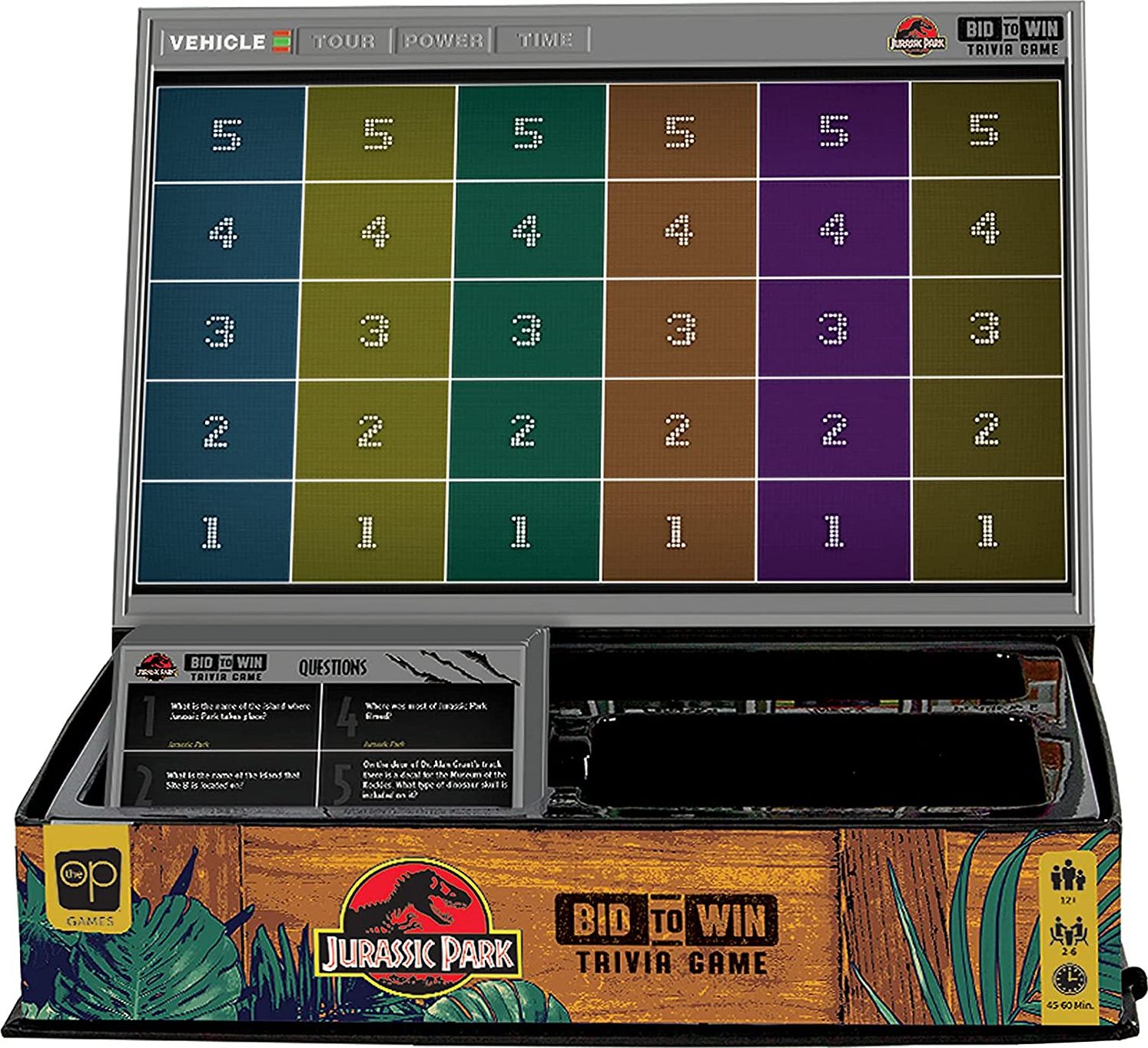 USAopoly Jurassic Park Bid to Win Trivia - obrázek 3