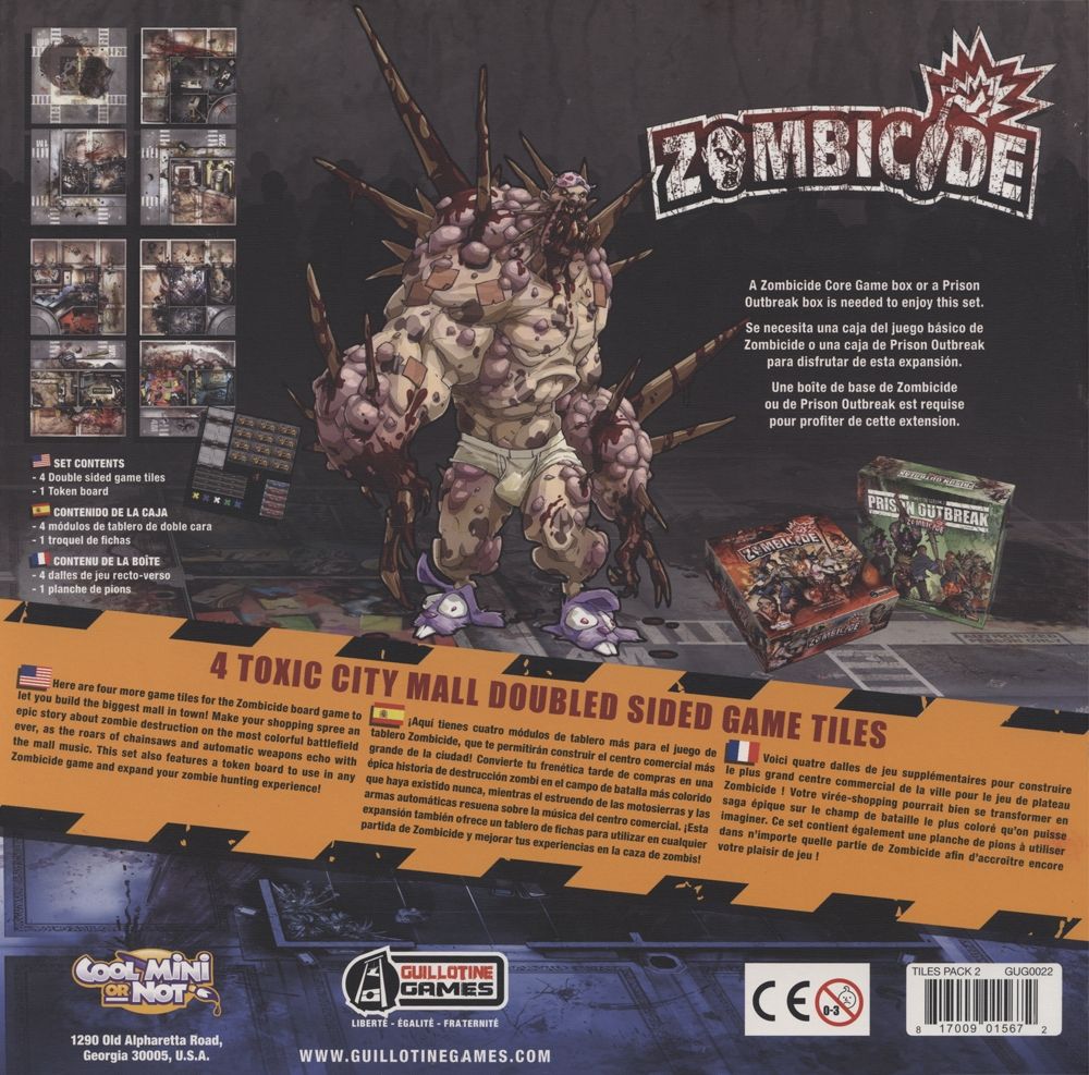 Cool Mini Or Not Zombicide: Toxic City Mall 4 Double Side - obrázek 2