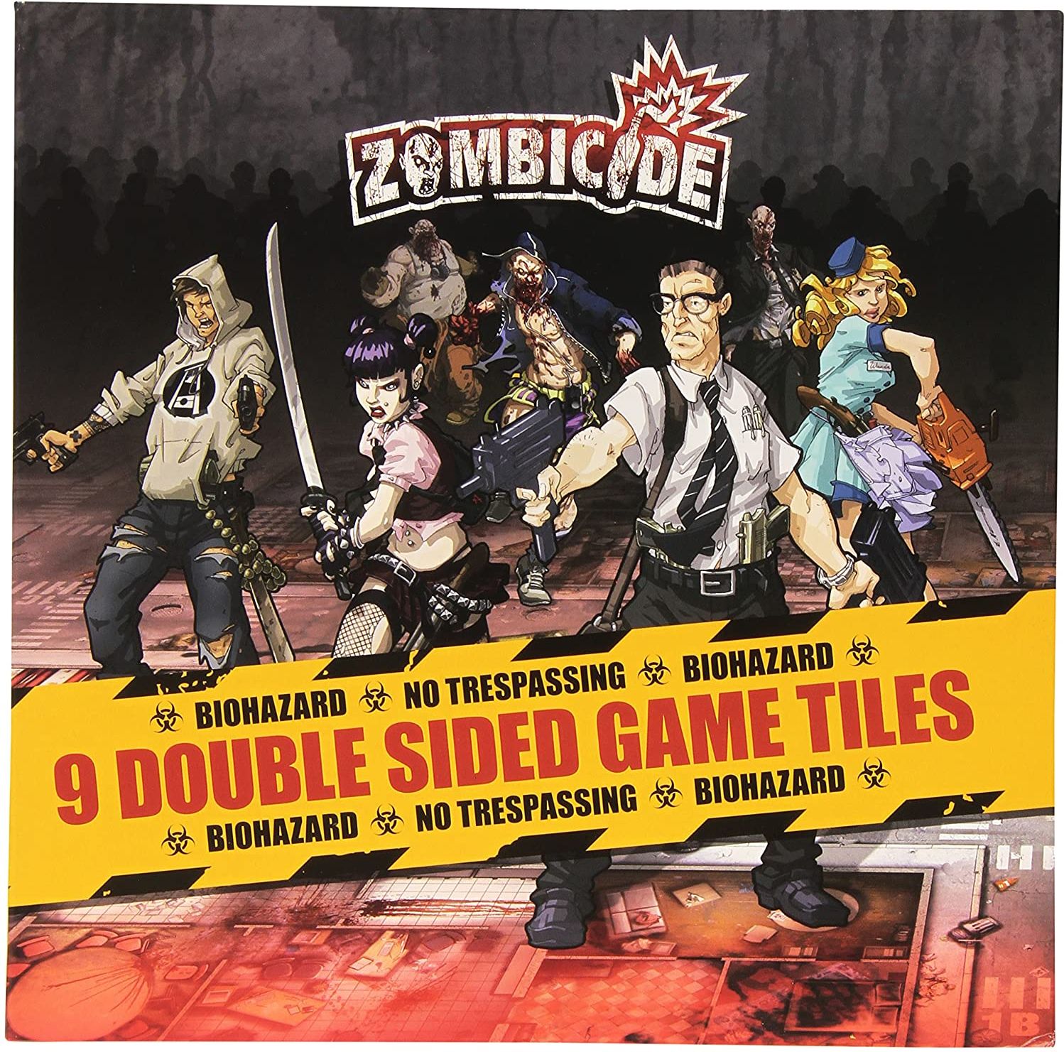 Cool Mini Or Not Zombicide: 9 Double Sided Game Tiles - obrázek 1