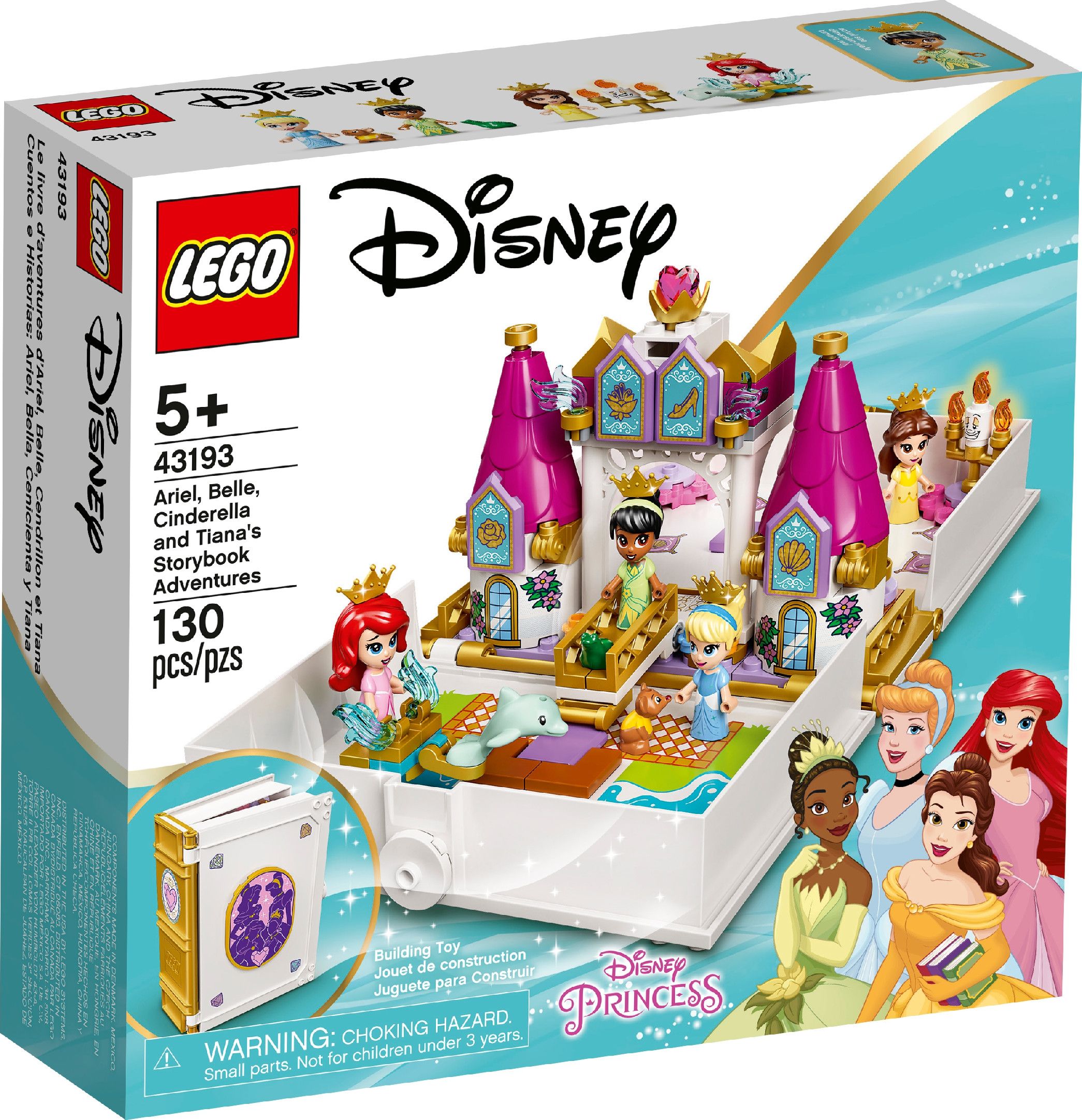 LEGO Ariel, Kráska, Popelka a Tiana a jejich pohádková kniha dobrodružství 43193 - obrázek 2