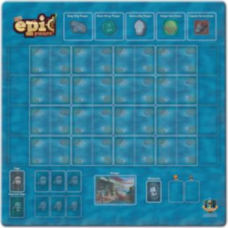 Gamelyn Games Tiny Epic Pirates- herní podložka / playmat (66x66cm) - obrázek 1