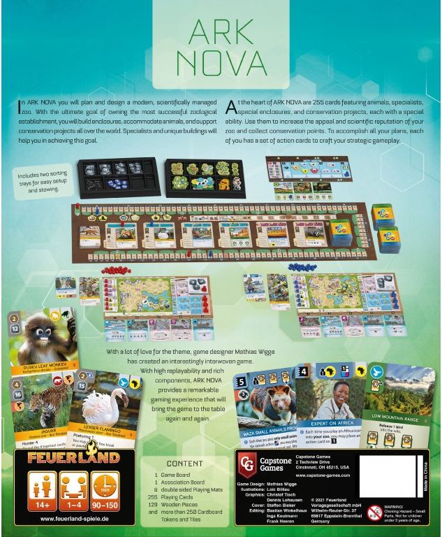 Feuerland Spiele Ark Nova - obrázek 2