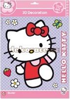 Hello Kitty samolepka zářící - obrázek 1