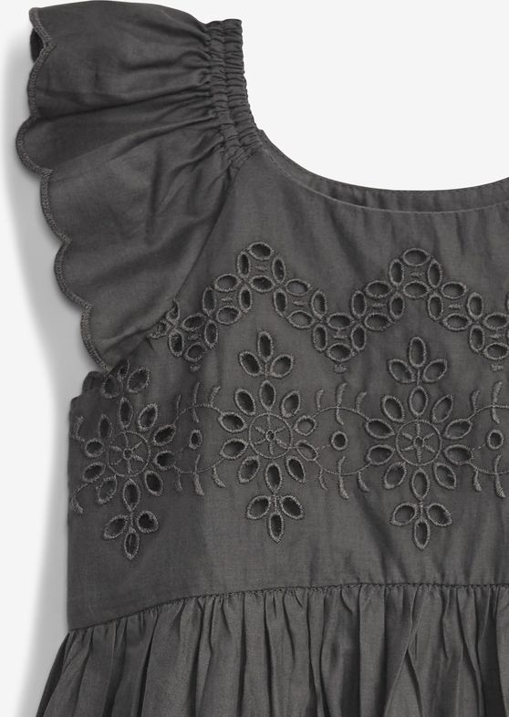 Empire Eyelet Šaty dětské GAP | Šedá | Dívčí | 2 roky - obrázek 3