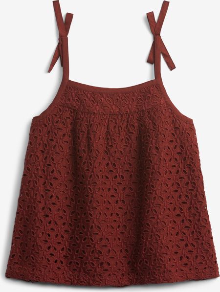 Ruffle Woven Tílko dětské GAP | Červená | Dívčí | 3 roky - obrázek 2