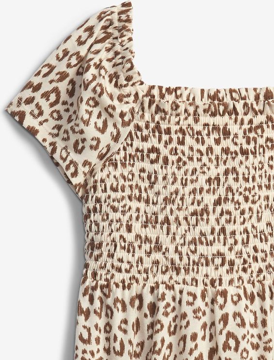 Smocked Šaty dětské GAP | Hnědá Béžová | Dívčí | XS - obrázek 4