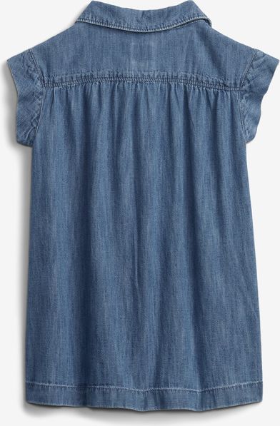 Denim Med SS Košile dětská GAP | Modrá | Dívčí | 4 roky - obrázek 2