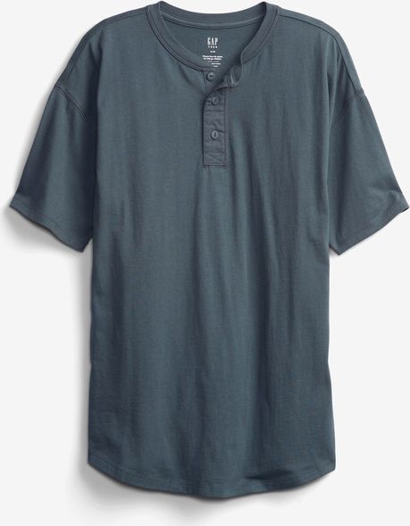 TW SS Henley Triko dětské GAP | Šedá | Chlapecké | M - obrázek 2