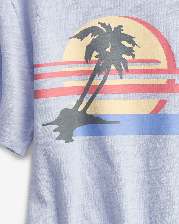 Graphic Triko dětské GAP | Modrá | Chlapecké | XL - obrázek 3
