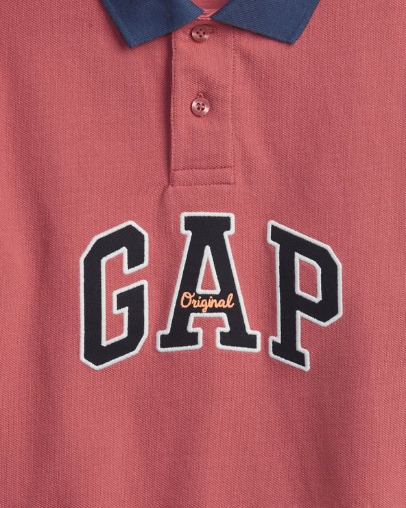 Polo triko dětské GAP | Červená | Chlapecké | S - obrázek 3