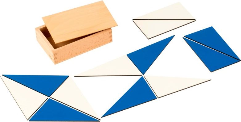 Nienhuis Montessori 12 Identical Blue Triangles - obrázek 1