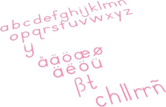 Nienhuis Montessori Medium Movable Alphabet: International Print - Red - obrázek 1
