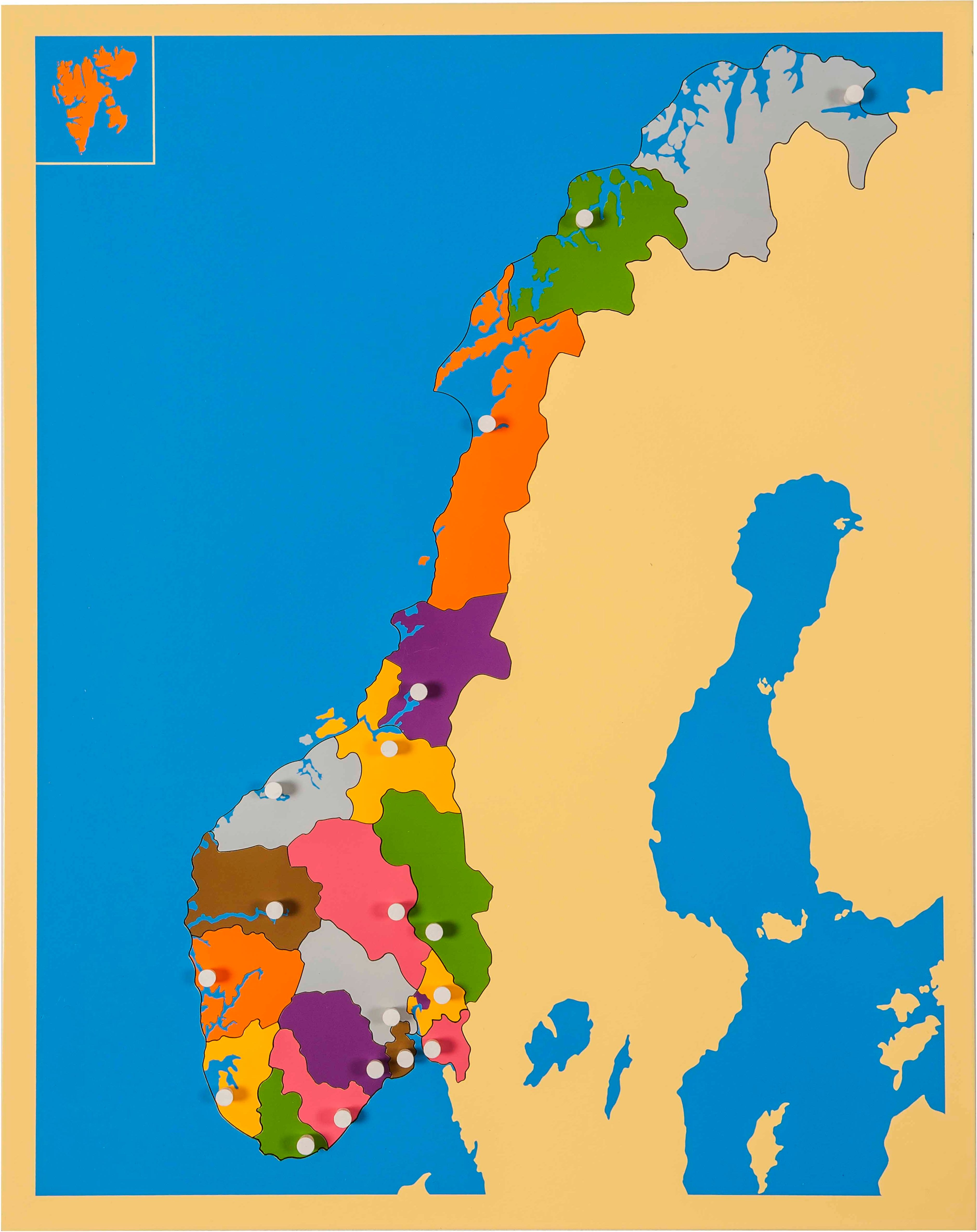 Nienhuis Montessori Puzzle Map: Norway - obrázek 1