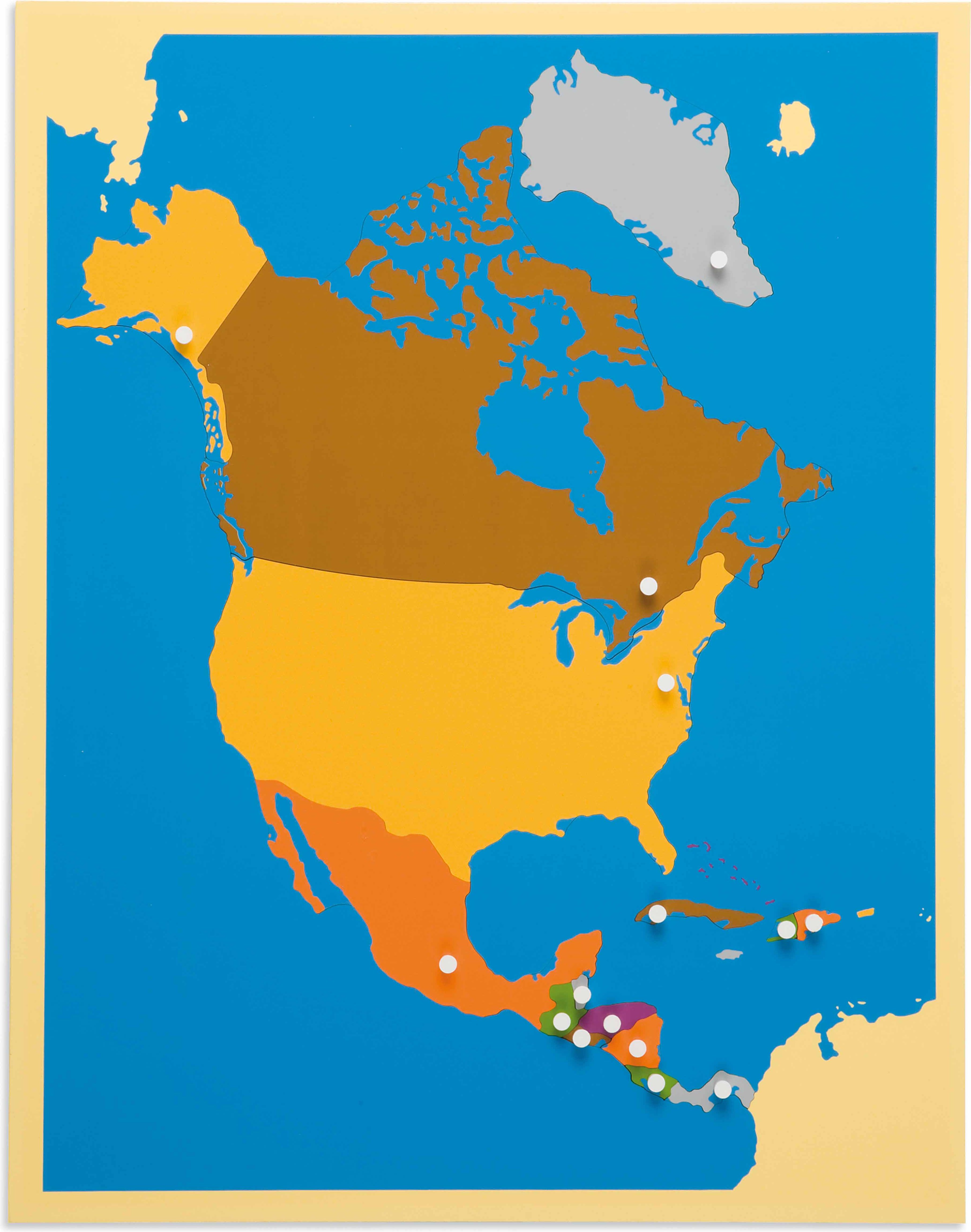 Nienhuis Montessori Puzzle Map: North America - obrázek 1