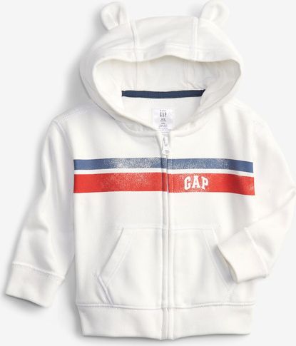 Mikina dětská GAP | Bílá | Chlapecké | 6-12 měsíců - obrázek 1