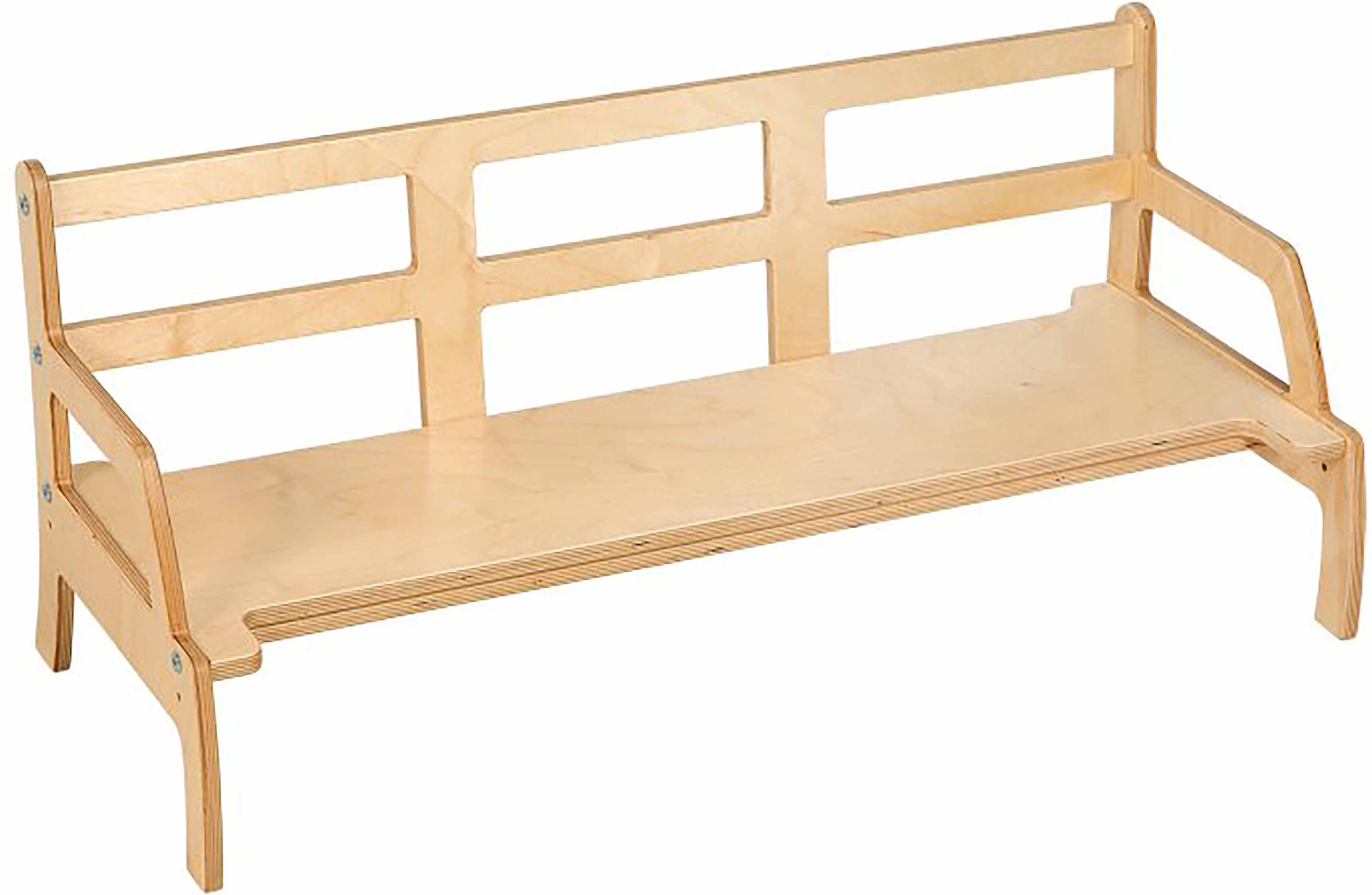 Nienhuis Montessori Toddler Bench: Adjustable Height (95 x 22.25 x 13 to 16 cm) - obrázek 1