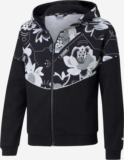 Alpha Full-Zip Mikina dětská Puma | Černá | Dívčí | 104 - obrázek 1