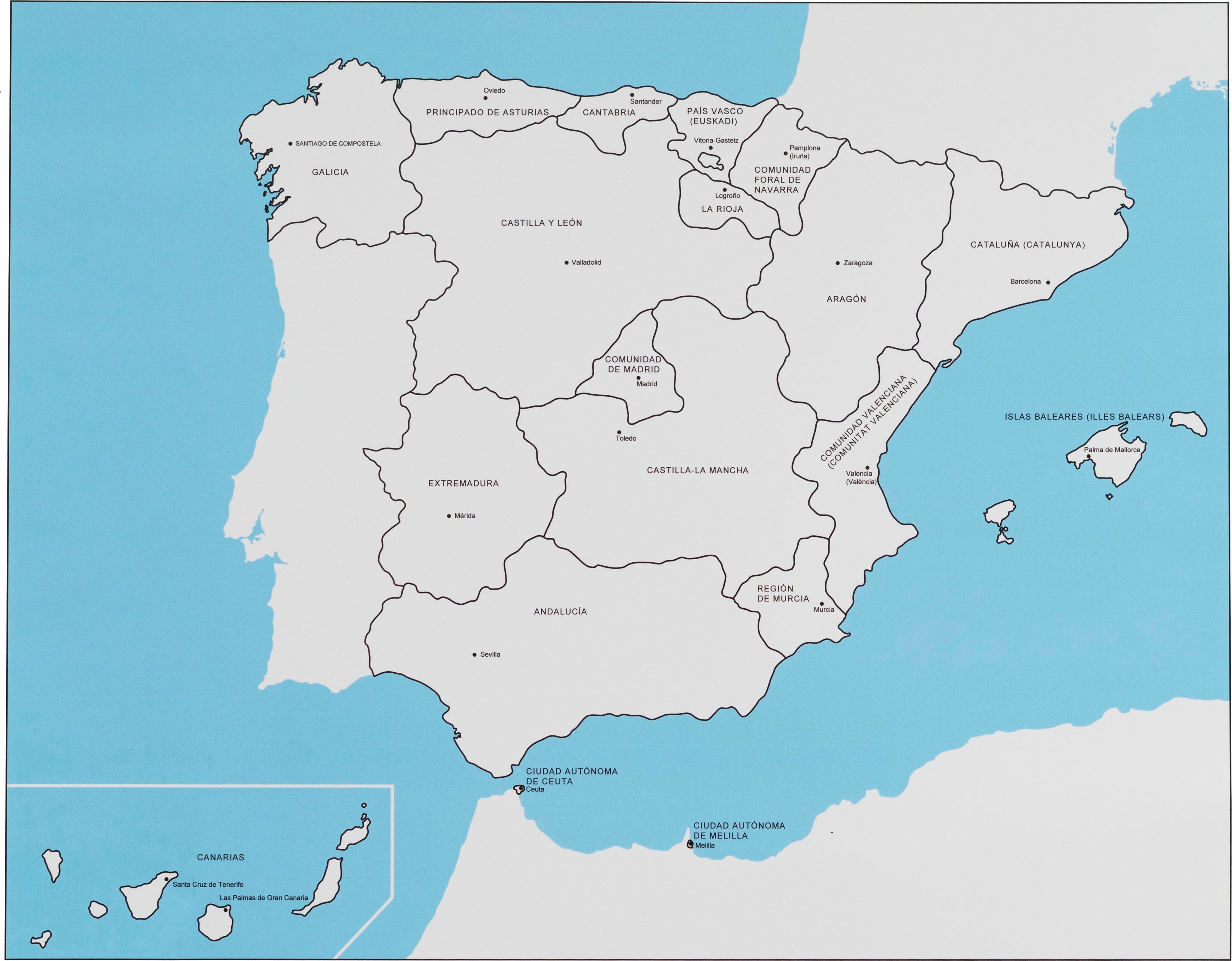 Nienhuis Montessori Spain Control Map Labeled - obrázek 1