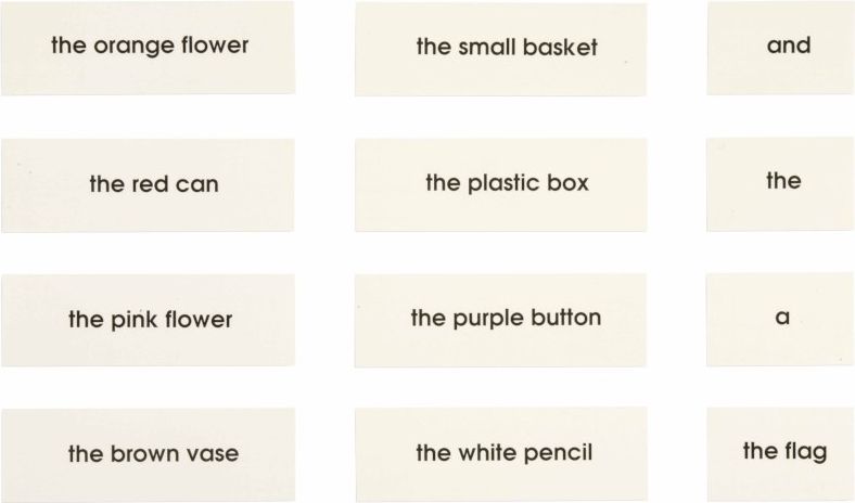 Nienhuis Montessori Grammar Exercises - obrázek 1