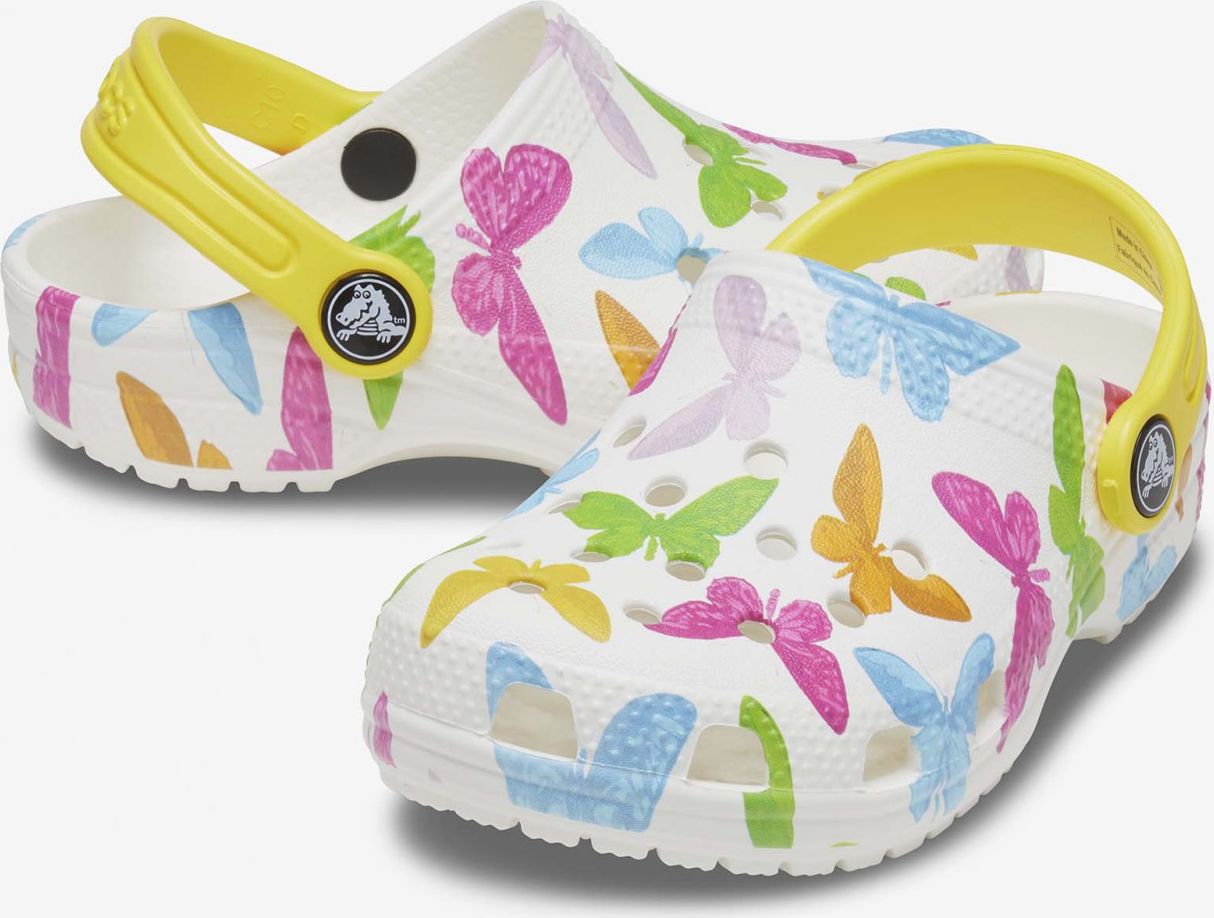Crocs bílé dívčí vzorované boty - 25-26 - obrázek 5