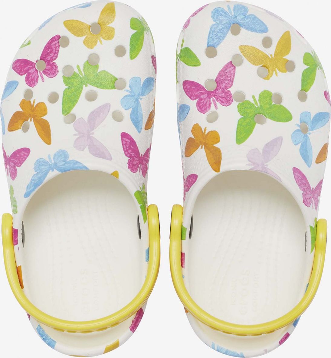 Crocs bílé dívčí vzorované boty - 25-26 - obrázek 6