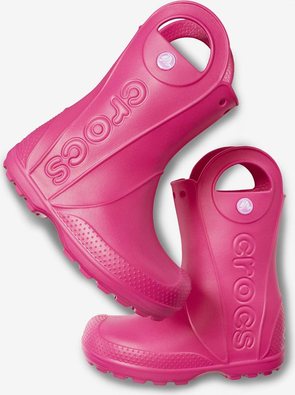 Crocs růžové dívčí holínky - 22-23 - obrázek 4