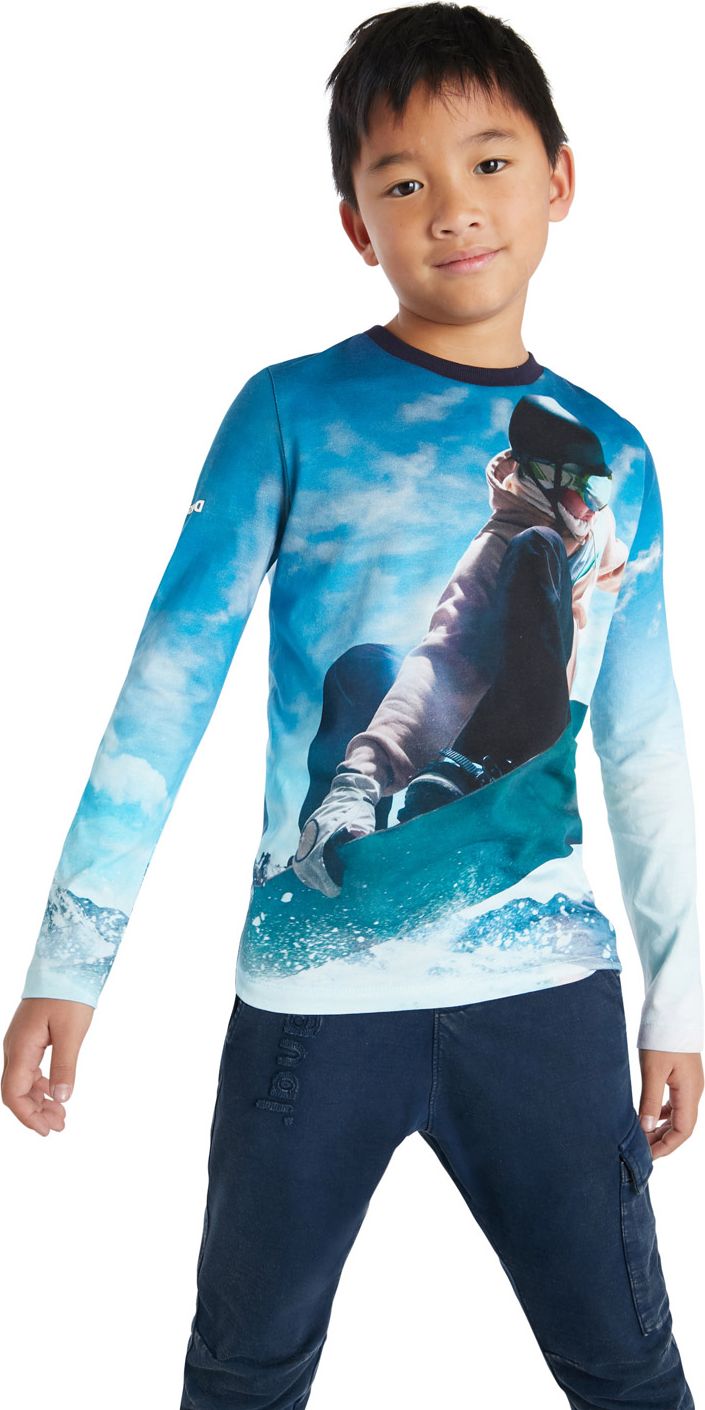 Desigual modré chlapecké tričko Snow - 146-152 - obrázek 1