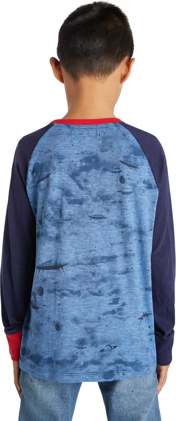 Desigual modré chlapecké tričko Space - 146-152 - obrázek 2