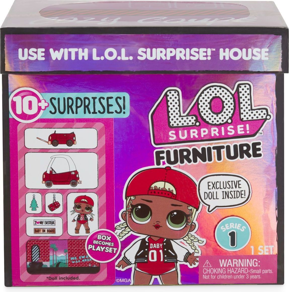L.O.L. Surprise Cozy Coupe & M.C. Swag - obrázek 1