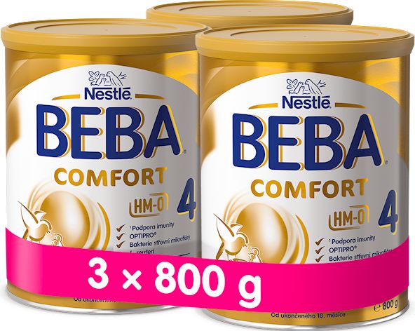 3x BEBA COMFORT 4 (800 g) - kojenecké mléko - obrázek 1