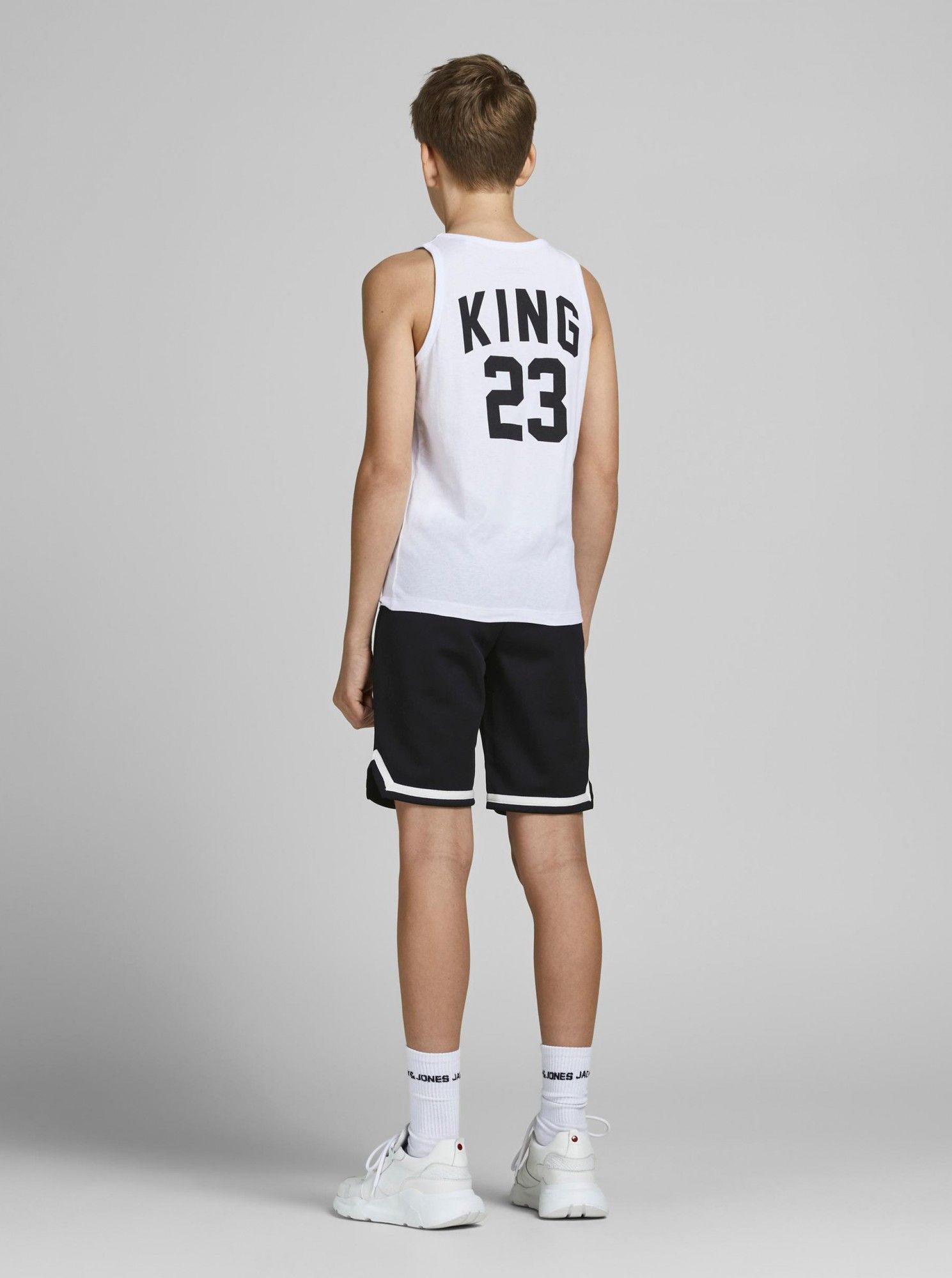 Jack & Jones černé chlapecké kraťasy Legends - 128 - obrázek 2
