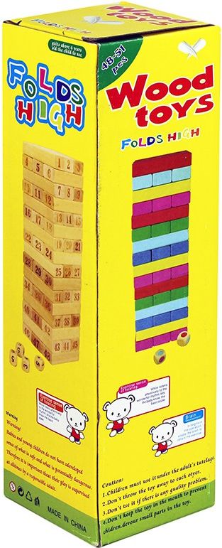 Albi Jenga velká barevná s kostkou (32 cm) - obrázek 4