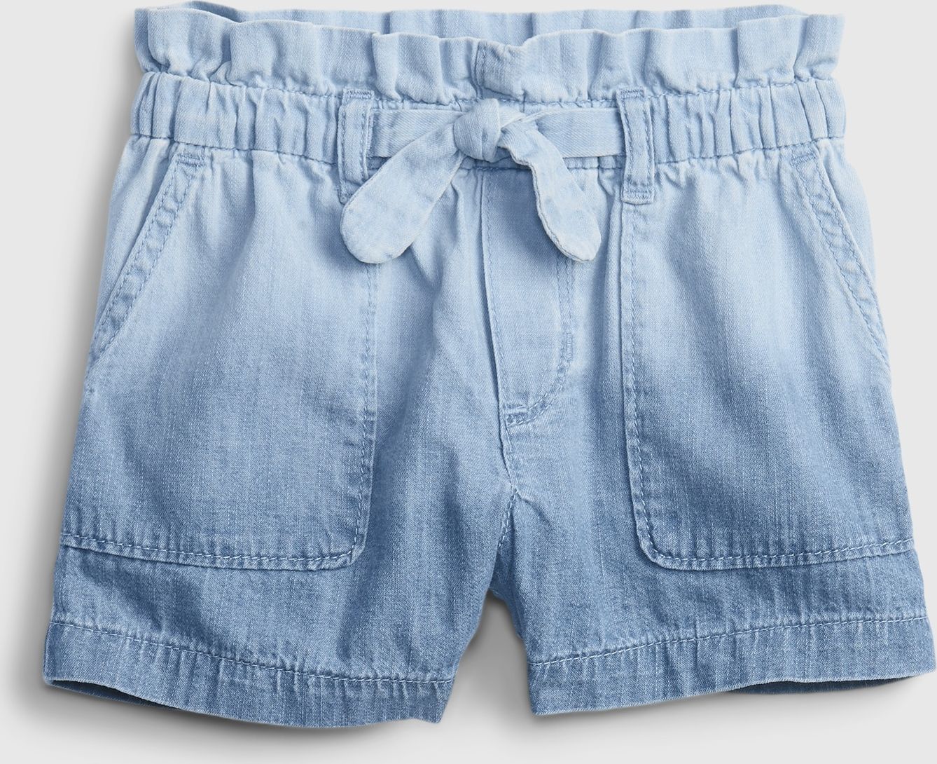 GAP modré dívčí kraťasy Ruffle dip dye - 80-86 - obrázek 1