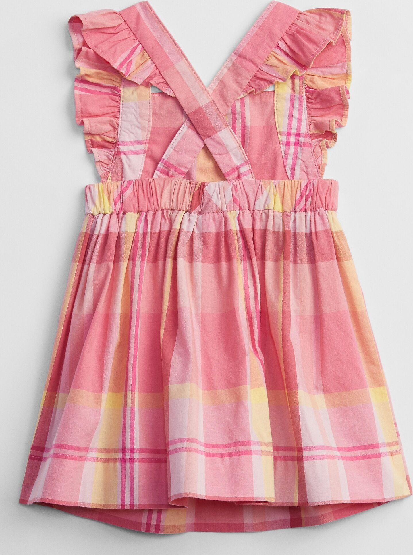 GAP růžové baby šaty Plaid - 3-6M - obrázek 2