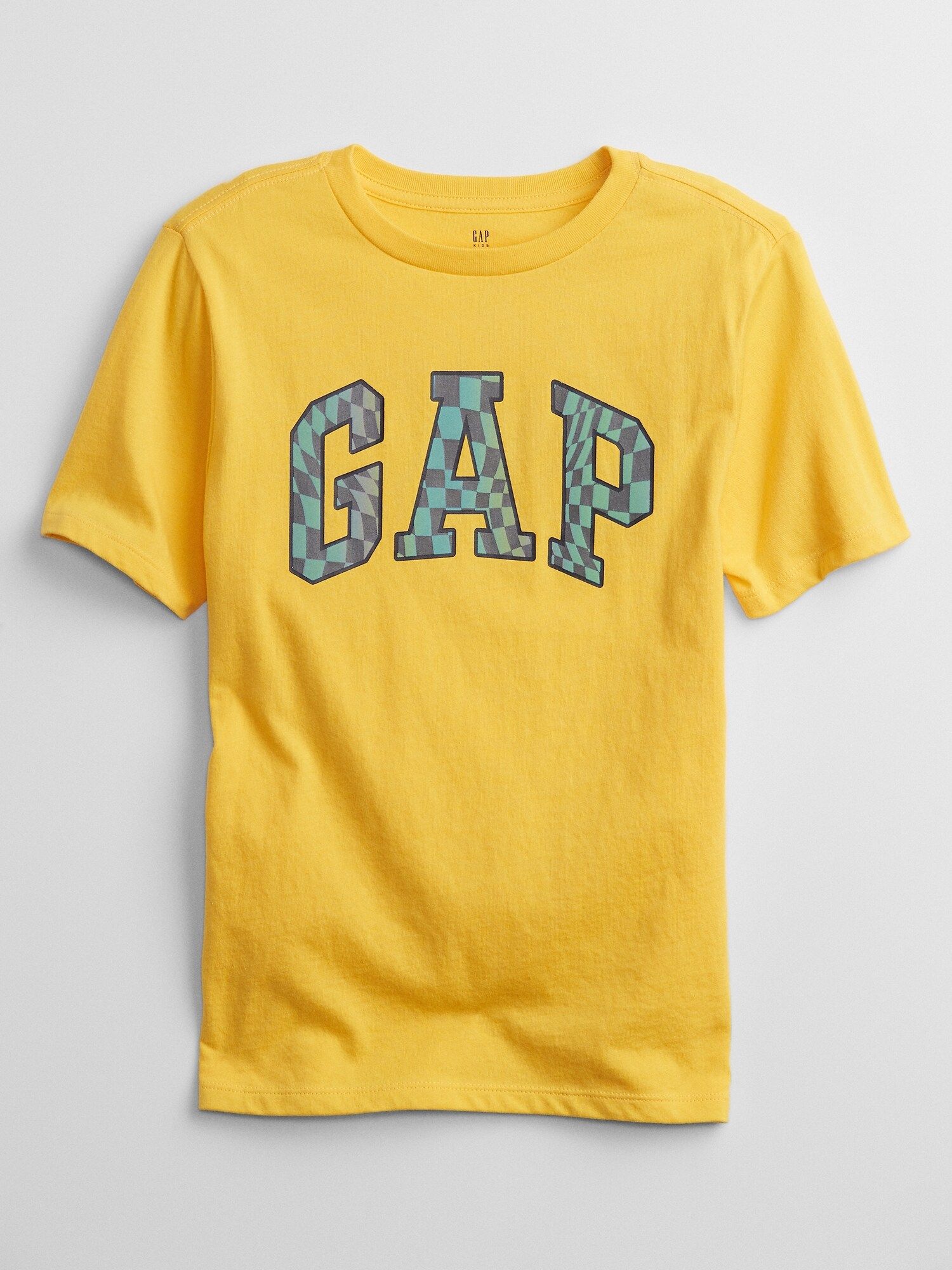 GAP žluté dětské tričko Logo interact graphic t-shirt - XS - obrázek 1