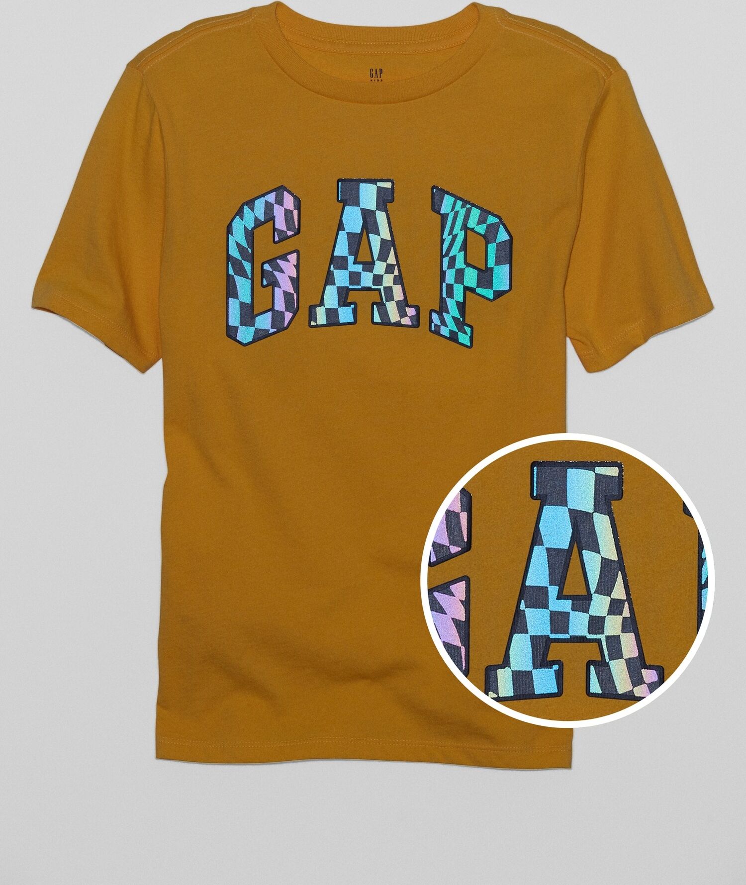 GAP žluté dětské tričko Logo interact graphic t-shirt - XS - obrázek 2