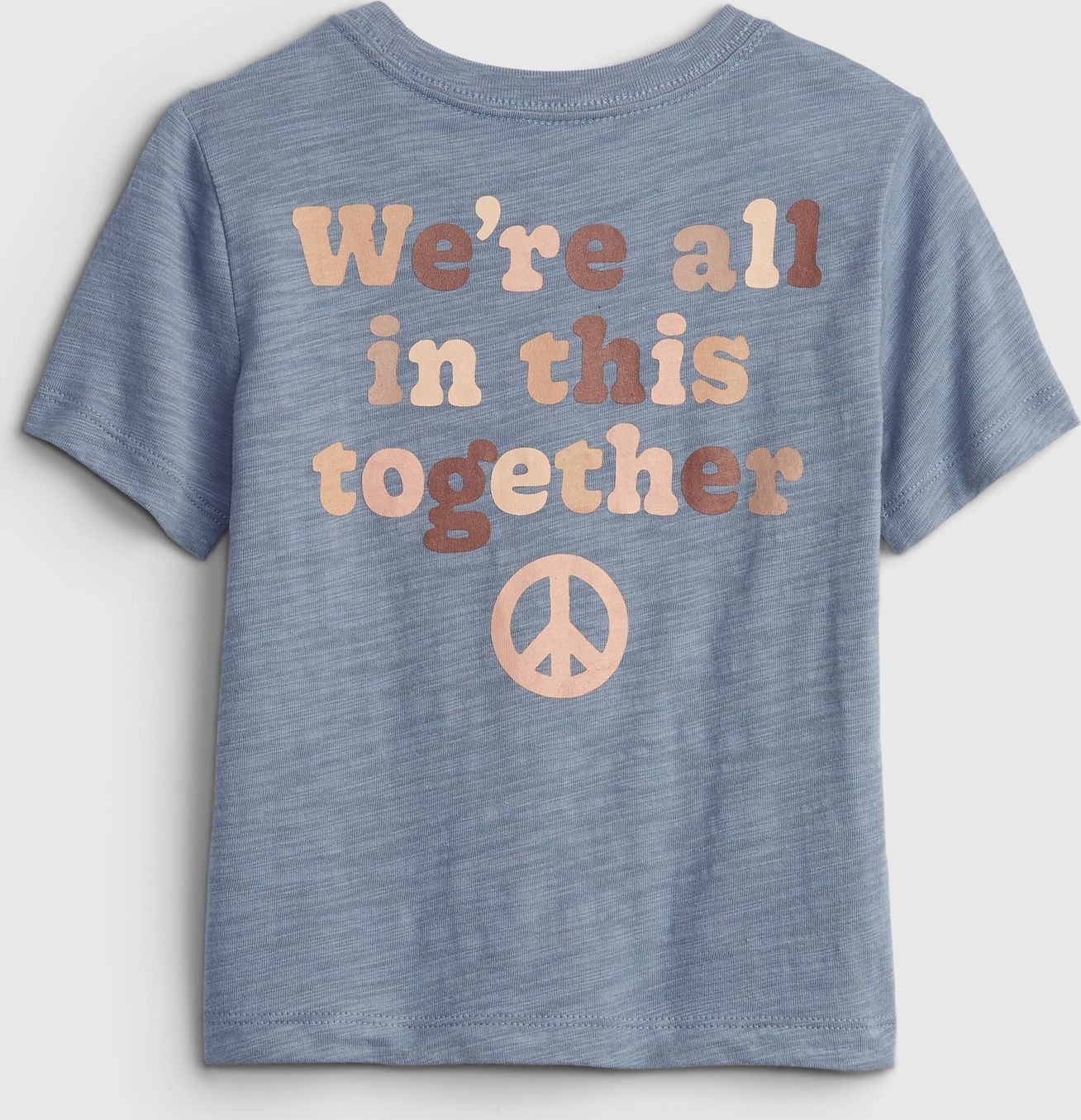 GAP modré dětské tričko short sleeve graphic t-shirt - 12-18M - obrázek 2