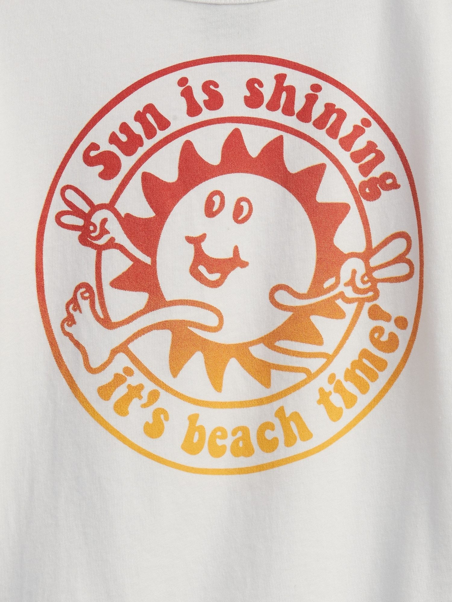 GAP bílé dětské tričko short sleeve graphic t-shirt - 12-18M - obrázek 3