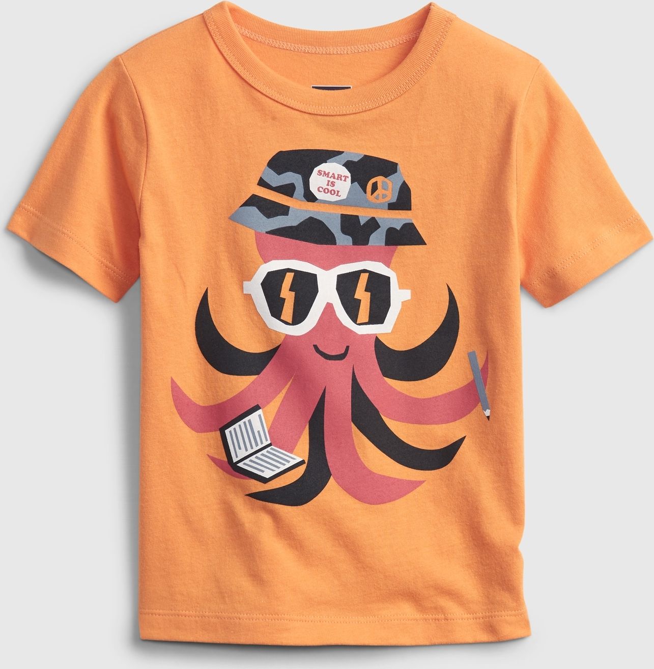 GAP oranžové dětské tričko short sleeve graphic t-shirt - 2YRS - obrázek 1