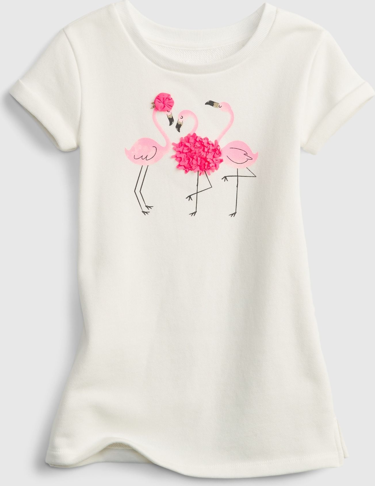 GAP smetanové dětské šaty active graphic dress - 3YRS - obrázek 1